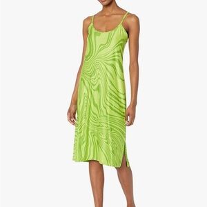 Beyond Yoga Printed Midi Sleep Dress Matcha Green Swirl Size Small